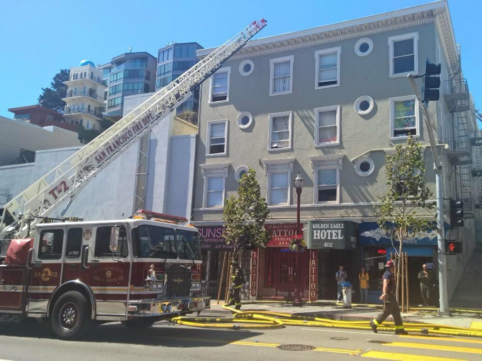 Fire Breaks Out At Golden Eagle Hotel Hoodline