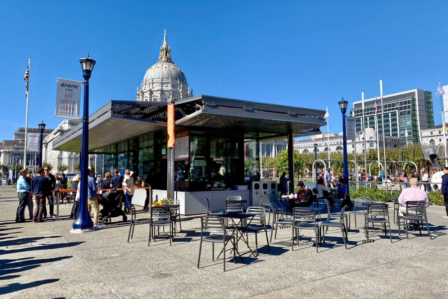 Bi-Rite Cafe now open in Civic Center Plaza, with ice ...