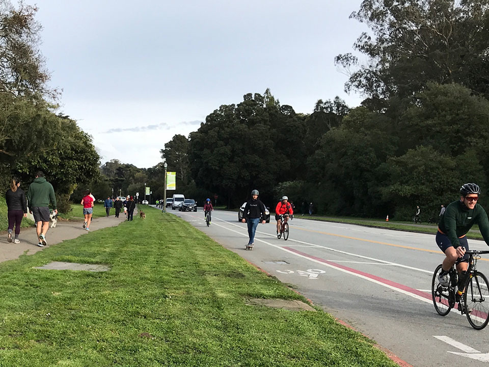 biking golden gate park